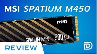 MSI Spatium M450 NVMe M 2 SSD Review