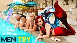 Men Try Being Mermaids For A Day