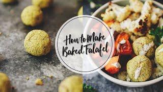 HOW TO MAKE BAKED FALAFEL | an easy baked falafel recipe tutorial