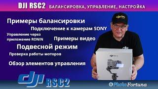 DJI RSC2 лучший стабилизатор? Балансировка и управление фотокамерами SONY и Canon, программа RONIN