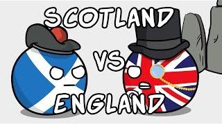 England and Scotland relationship - Countryballs