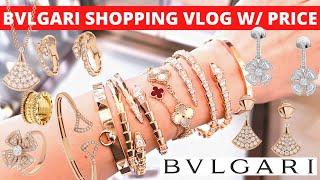 BVLGARI SHOPPING VLOG WITH PRICE | Bvlgari serpenti bracelet, diva's dream b zero1 fiorever earrings