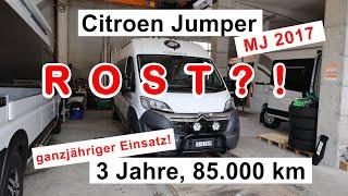 ROST unter dem Kastenwagen?! Citroen Jumper | 3 Jahre | 85.000 km | Wie sieht er von unten aus?