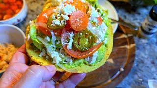 The quickest TOSTADAS I make when I don't want to cook