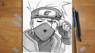 How to Draw Kakashi Hatake | Step-by-Step Anime Drawing Tutorial