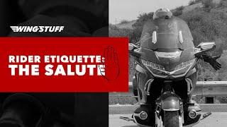 Rider Etiquette: The Salute | Motorcycle Hand Signals | WingStuff.com