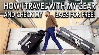 How I Travel with My Lighting Gear and Check Bags for Free | Studio Photography Tips