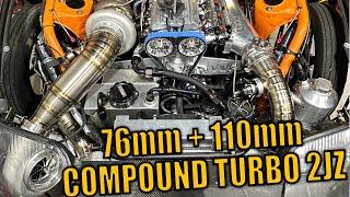 2JZ SUPRA WITH 186MM OF COMPOUND TURBO GOODNESS!