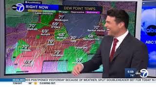 Weather man finds out he hed touch screen this whole time