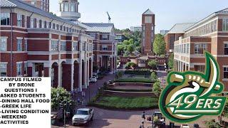 UNC CHARLOTTE CAMPUS TOUR 2021|DINING HALL| LIVING CONDITIONS| CAMPUS DIVERSITY| THE AVERAGE STUDENT