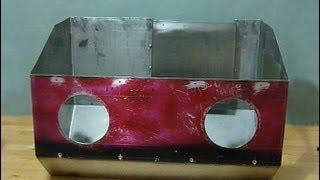 Homemade sandblasting cabinet with integrated 2,5Lt pressure pot - part 1