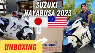 Suzuki Hayabusa 2023 Delivery from Japan to USA Unboxing Video