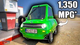 Building The Most Fuel Efficient Car... That's Terrible to Drive! | Automation Game & BeamNG.drive
