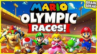 Mario Olympic Races! | Brain Breaks For Kids | Games For Kids | Just Dance | Danny GoNoodle
