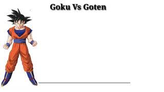 Goku Vs Goten Power Levels