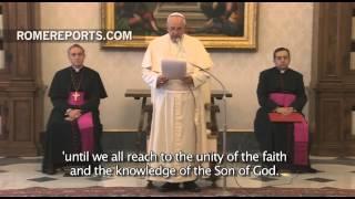 Pope to World Evangelical Alliance: Let's overcome divisions and rivalries
