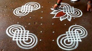 Gokulastami simple padi kolam|6*6 Krishna janmashtami muggulu|Krishna jayanti kolam| Super rangoli