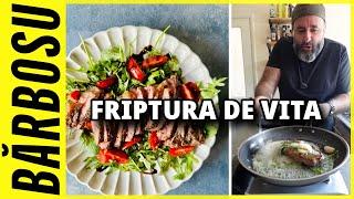 FRIPTURA DE VITA CU SALATA DE RUCOLA