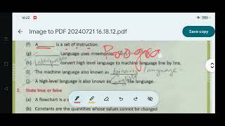 PT-1 Probable Ques Ans OAV Class-8 Sub-ICT Computer Question Answer from Chap-2:Programming Concept