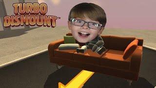 FALLING OFF A CLIFF ON A SOFA! Turbo Dismount | Steam Game