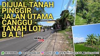 DIJUAL TANAH PINGGIR JALAN UTAMA #CANGGU - #TANAHLOT 5.000M² VIEW SAWAH