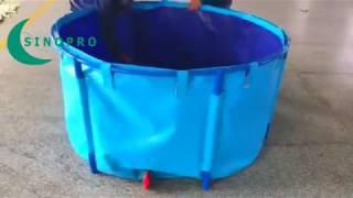 CQSINOPRO Flexible Fish Farming Tank Assembly video