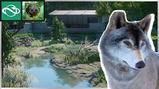 Fully Finished Timber Wolf Habitat {No Commentary} Planet Zoo Speed build | Ep. 15
