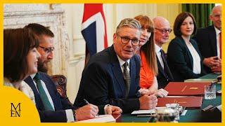 Loud applause for Prime Minister Keir Starmer at first cabinet meeting