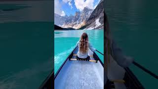 Canada’s Moraine Lake: Witness the Enchanting Ice Push Phenomenon ️ | Life in a Blink #healingmusic