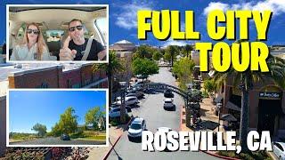 What Does Living In This TOP SACRAMENTO Suburb Look Like? Full Map & Driving Tour [Roseville CA]