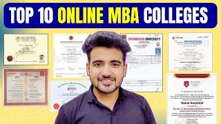 Top 10 Online MBA Universities in India  Part Time MBA Degree | Fees | Placement | Course