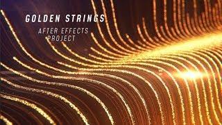 After Effects Template: Golden Strings Logo