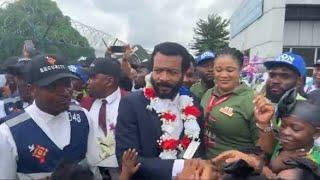 EVANG EBUKA OBI FINALLY LANDS IN IMO STATE NIGERIA  FOR 100 DAYS CRUSADE