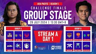  [EN] Stream A | AP Mobile Legends: Bang Bang | SPS Mobile Challenge Finals Group Stage | S5 Day 1