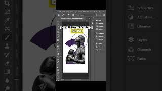 How to clip text with image in Photoshop #viral #photoshoptutorial