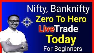 Nifty Zero To Hero Live Trading | Options Trading For Beginners | Subhash Tech Live.