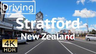 Driving tour Stratford, New Zealand -4K-