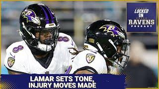 Lamar Jackson sets tone, Baltimore Ravens make multiple injury moves ahead of training camp