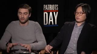 PATRIOTS DAY Jimmy O. Yang and Themo Melikidze interview