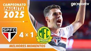 SÃO PAULO 4 X 1 MIRASSOL | MELHORES MOMENTOS | 7ª RODADA | CAMPEONATO PAULISTA 2025 | ge.globo