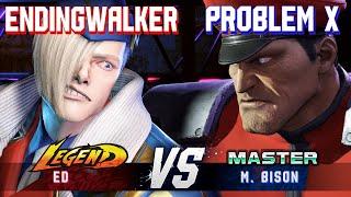 SF6 ▰ ENDINGWALKER (Ed) vs PROBLEM X (M.Bison) ▰ High Level Gameplay