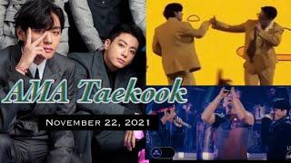 [Taekook focus] Taekook at American Music Awards 2021 | Congrats BTS, so happy for you!!