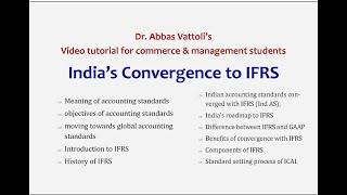 India's Convergence to IFRS: A quick review