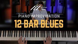 12 Bar Blues Piano Tutorial Part 2 - Chord Progressions, Left Hand & Blues Scale