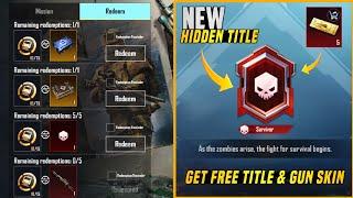  Brand New Hidden Title | How To Get ( Survivor ) Title In One Day | Best Tips And Tricks | PUBGM
