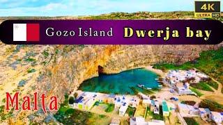 Dwerja Bay, Gozo Island Malta  [4K] #travelarc #malta