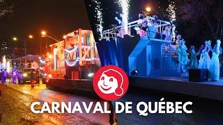 Québec Winter Carnival Night Parade 2024 | 4K Lower Town Full Parade