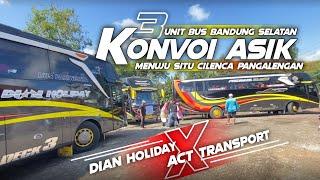 KESERUAN KONVOI BUS BANSELFULL TELOLET BASURI‼️