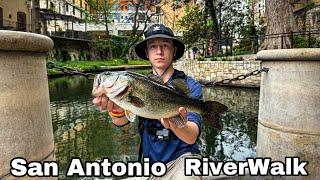 FISHING the SAN ANTONIO RIVERWALK - Urban Bass Fishing Texas