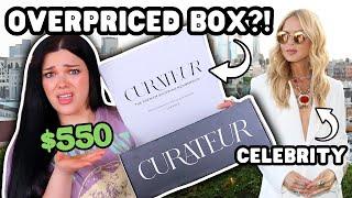 OVERPRICED CELEBRITY SUBSCRIPTION BOX?! | $550 Worth of Items!? | Curateur Unboxing